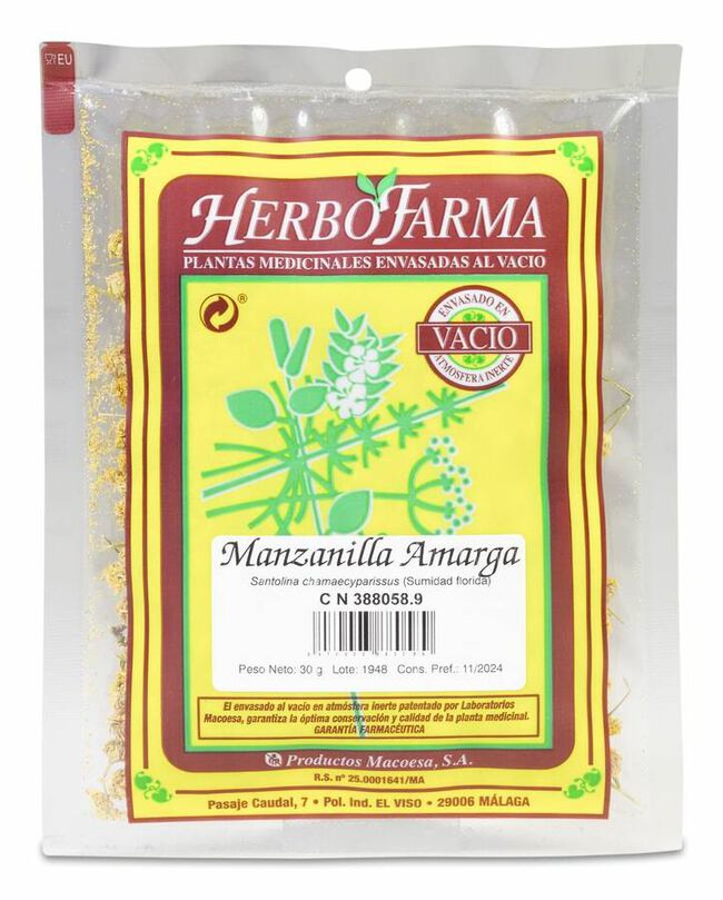 Manzanilla Amarga Herbofarma Al Vacio 30 G