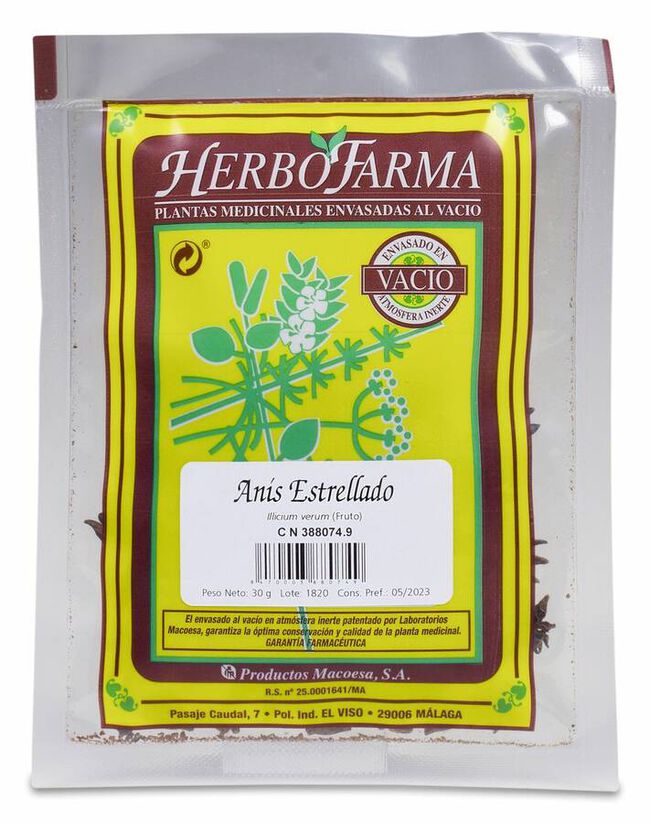 Anis Estrellado Herbofarma Al Vacio 30 G