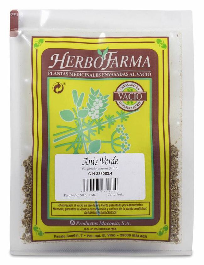 Anis Verde Herbofarma Al Vacio 50 G