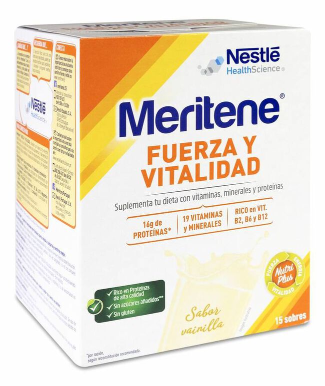 Meritene 30 gr 15 U Vainilla 