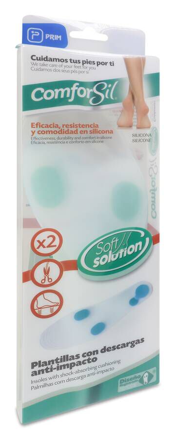 Plantillas Con Boveda Metatarsal Comforsil Calbenium Descarga Antiimpacto T- Med 2 U 