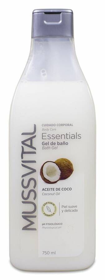 Mussvital Gel De Baño Leche De Coco Mussvitine 750 ml 