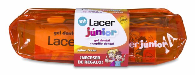 Kit Lacer Junior Gel Dental Fresa + Cepillo + Neceser, 1 Ud