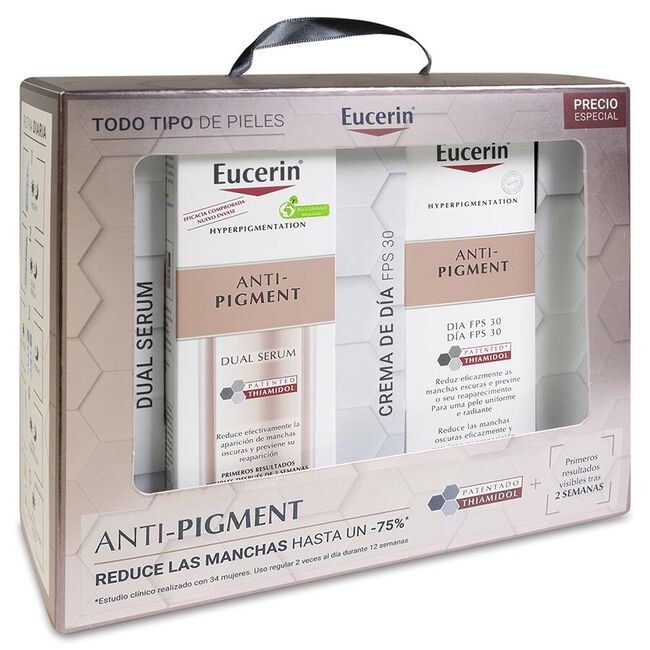 Pack Eucerin Crema Día Antimanchas SPF30+, 50ml + Sérum, 30 ml