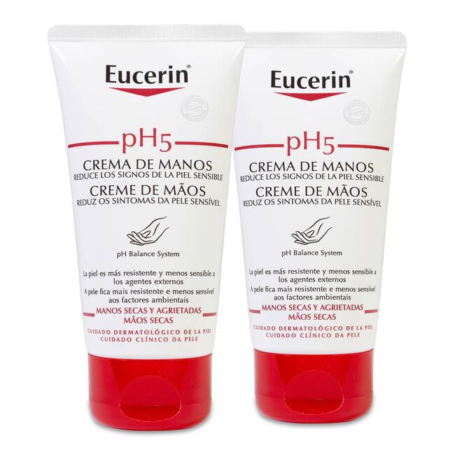 Duplo Eucerin pH5 Crema de Manos, 2 Uds