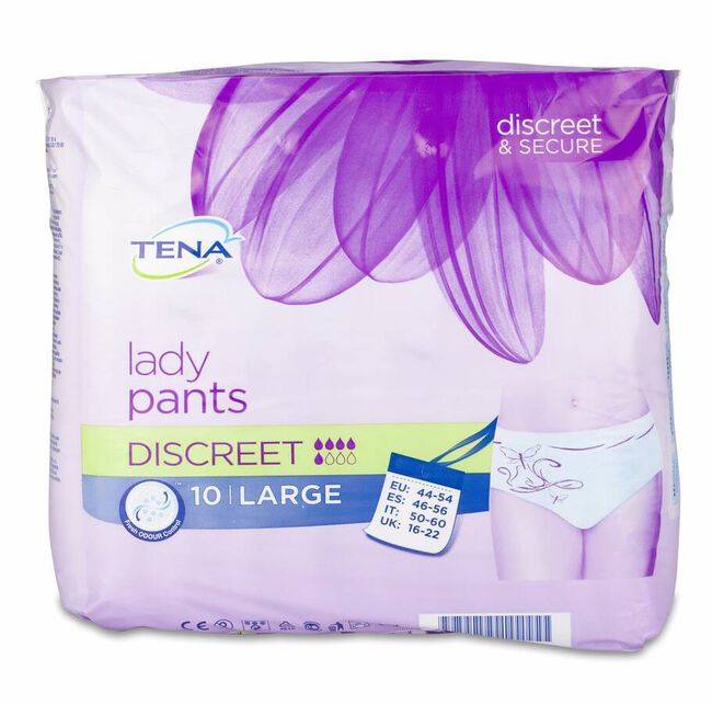 Tena Lady Pants Discreet Talla L, 10 Uds