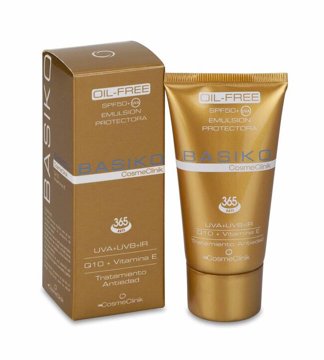 Basiko Emulsión Protectora SPF 50+ Oil Free, 50 ml