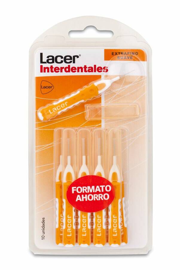 Lacer Cepillo Interdental Extrafino Suave Recto, 10 Uds