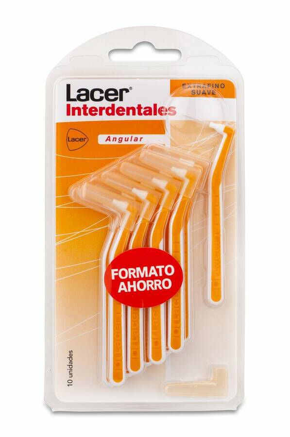 Lacer Cepillo Interdental Angular Extrafino Suave, 10 Uds