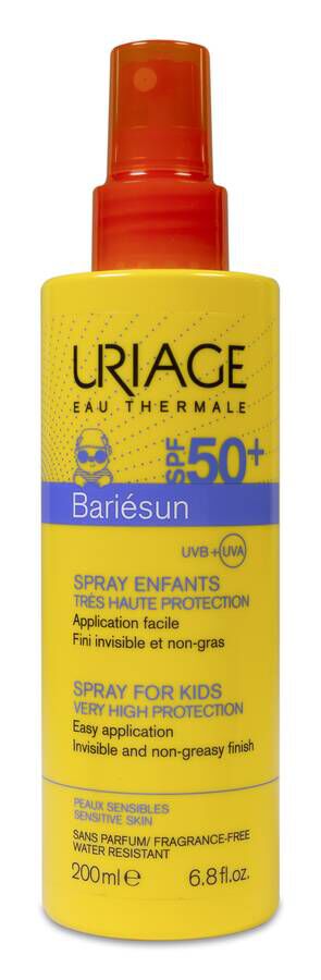 Uriage Bariésun Spray Solar para Niños SPF 50+, 200 ml