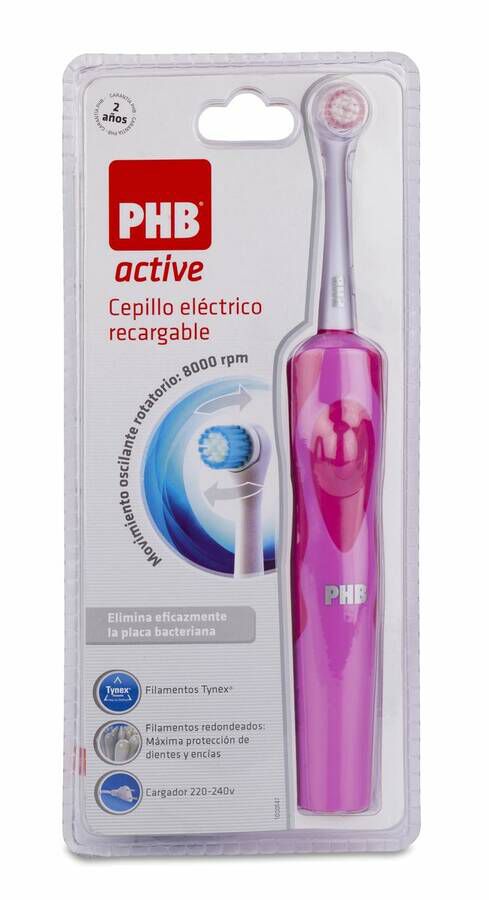 PHB Active Cepillo Eléctrico Recargable Rosa, 1 Ud