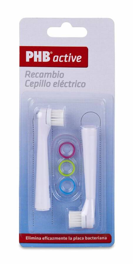 PHB Active Recambio Cepillo Eléctrico, 2 Uds