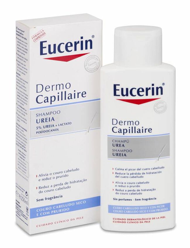 Eucerin Dermocapillaire Champú Urea, 250 ml