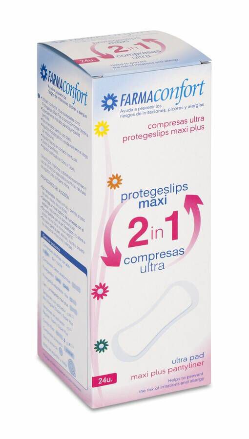 Farmaconfort Protegeslip Compresa 2 en 1, 24 Uds