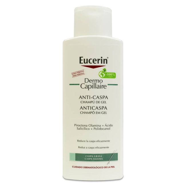 Eucerin Dermocapillaire Champú Anticaspa Grasa, 250 ml