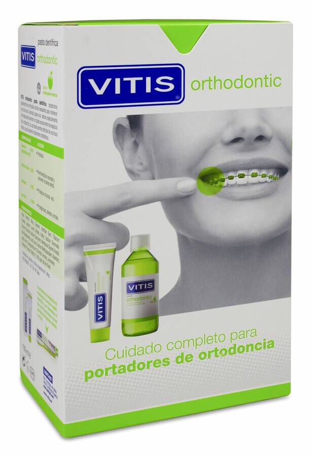 Pack Vitis Orthodontic Pasta + Colutorio, 1 Ud