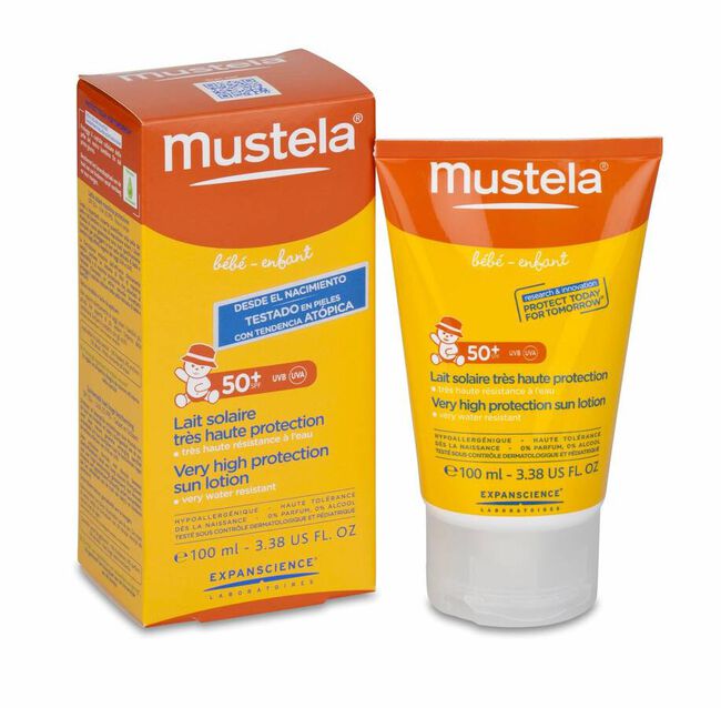 Mustela Leche Solar Infantil SPF 50+, 100 ml