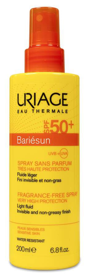 Uriage Bariésun Spray Sin Perfume SPF 50+