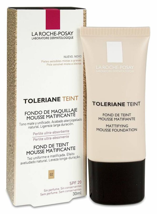 La Roche-Posay Toleriane Teint Fondo Maquillaje 02 SPF20, 30 ml