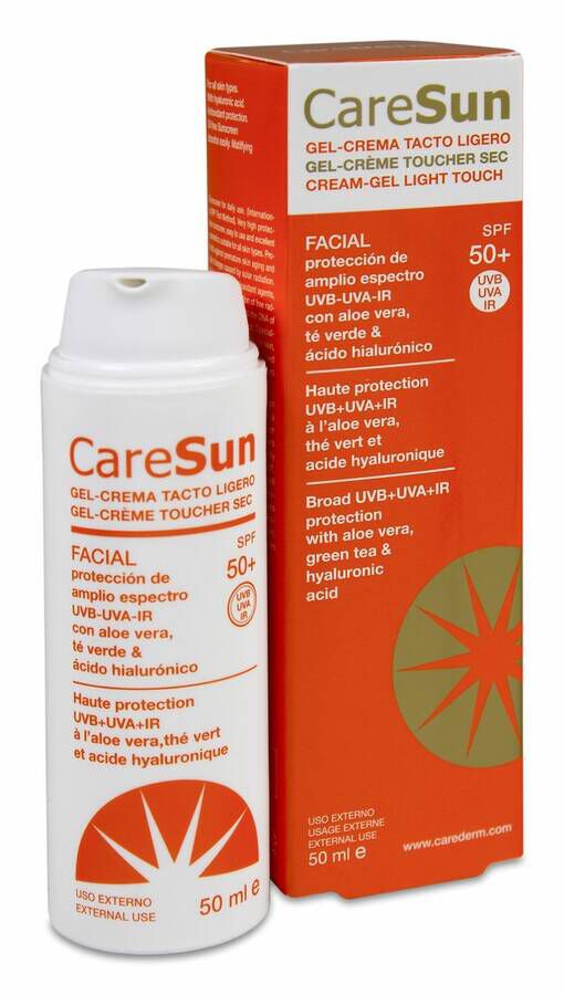 CareSun Gel Crema Tacto Ligero Facial SPF 50+, 50 ml