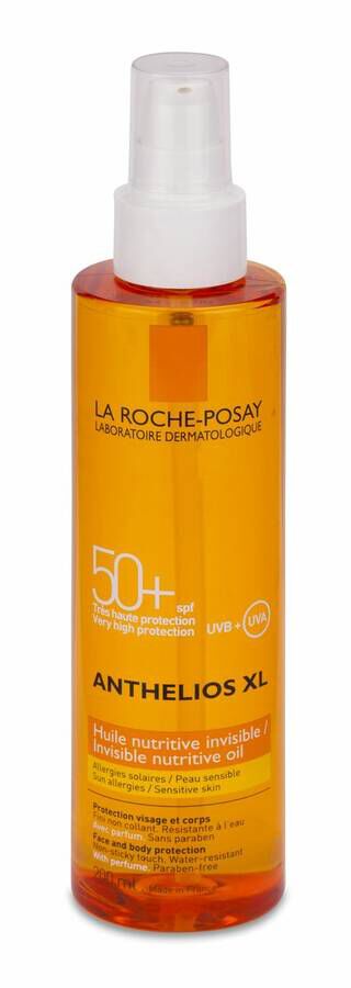 La Roche-Posay Anthelios Xl 50+ Aceite Nutritivo Vaporizador, 200 ml