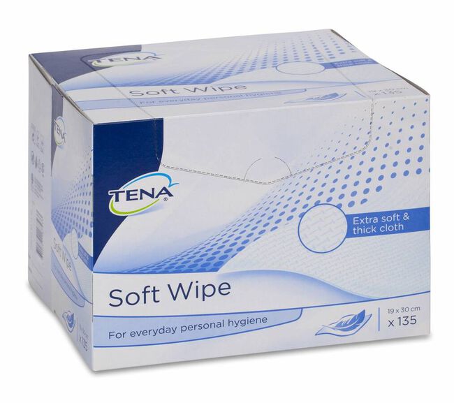 Tena Soft Wipe Toallitas Limpiadoras, 135 Uds