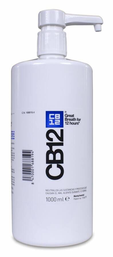 CB12 Enjuague Bucal Buen Aliento, 1 L