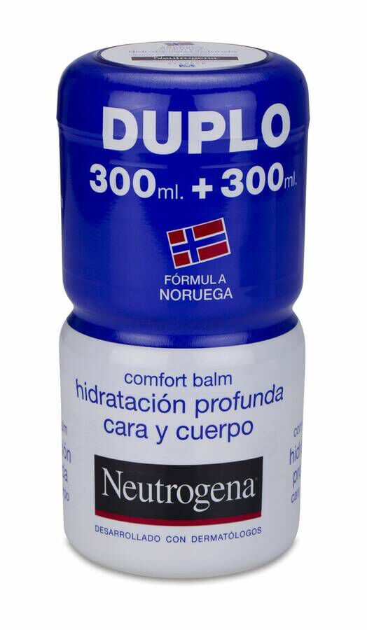 Duplo Neutrogena Comfort Balm Hidratación Profunda Cara y Cuerpo, 2 x 300 ml