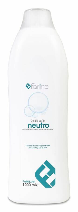 Farline Gel Familiar de Ducha y Baño Neutro, 1 L