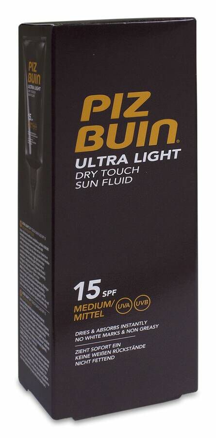 Piz Buin Ultra Light Dry Touch Fluido Solar SPF 15, 150 ml