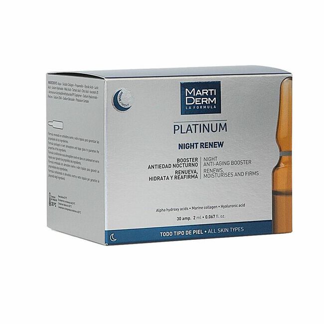 Martiderm Platinum Night Renew, 30 Ampollas