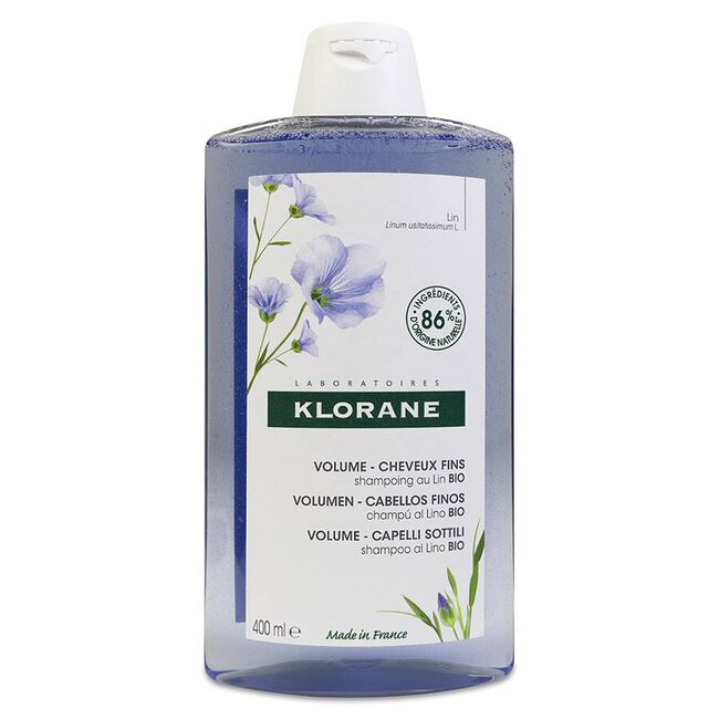 Klorane Champú a las Fibras De Lino, 400 ml