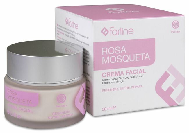 Farline Crema Facial Rosa Mosqueta, 50 ml