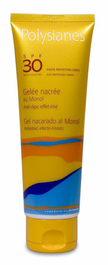 Polysianes Gel Nacarado al Monoi SPF 30, 125 ml