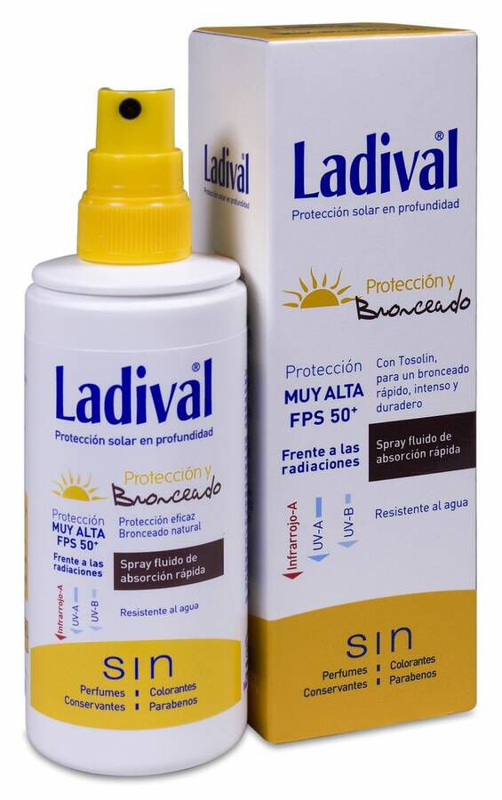 Ladival Protección y Bronceado Spray SPF 50+, 150 ml