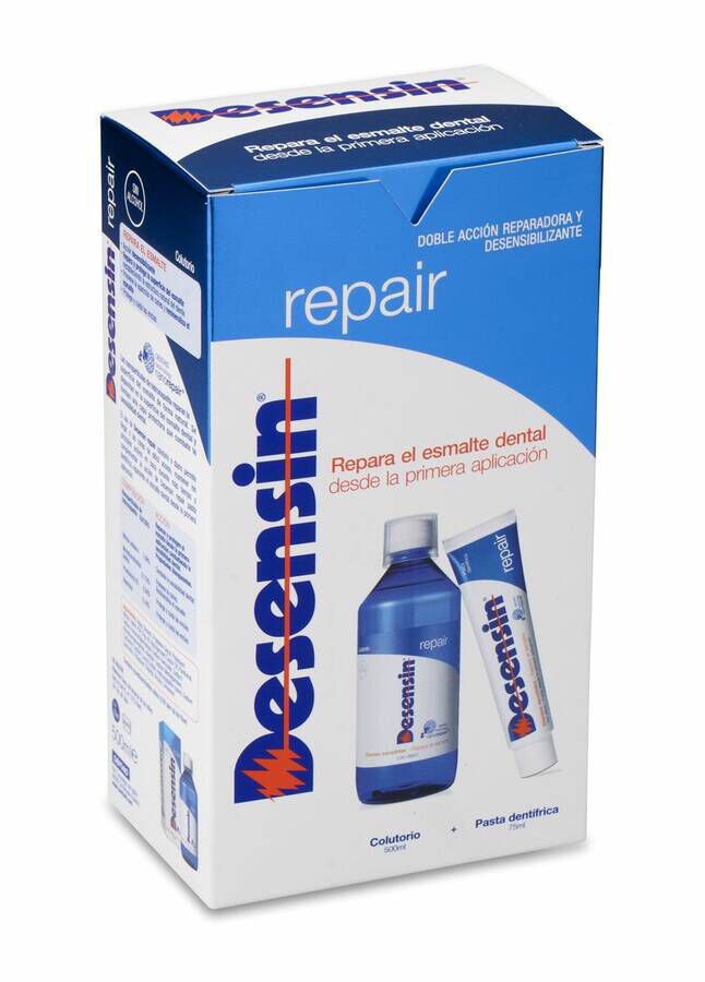 Pack Desensin Repair Pasta Dental, 75 ml + Colutorio 500 ml, 1 Ud