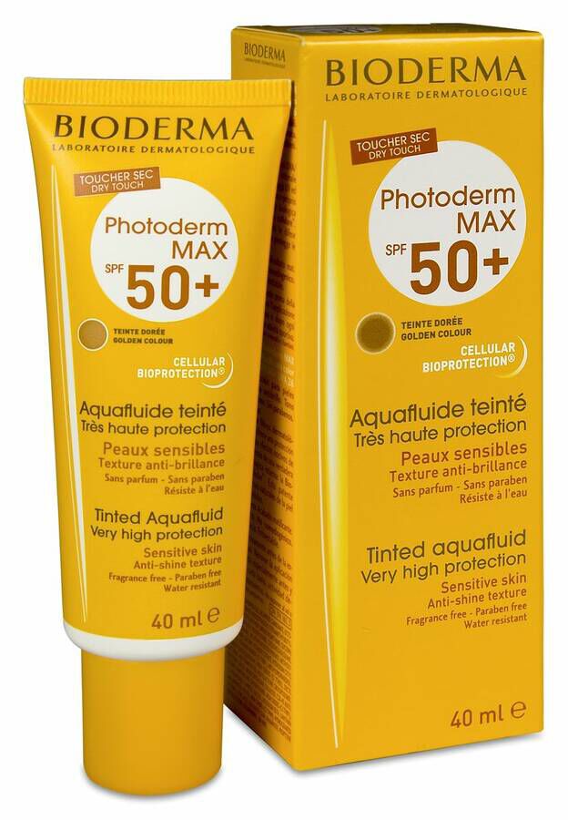 Bioderma Photoderm Max Aquafluide SPF 50+ Dorado, 40 ml