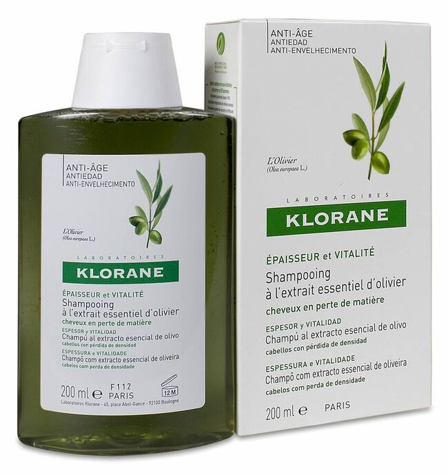 Klorane Champú Esencial Olivo, 200 ml