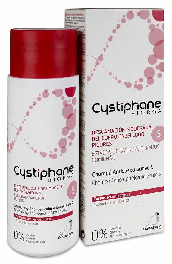 Cystiphane Champú Anticaspa Suave, 200 ml