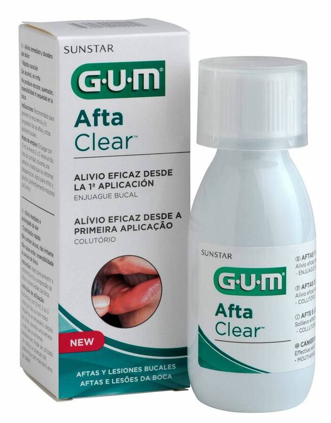 GUM Afta Clear Colutorio, 120 ml