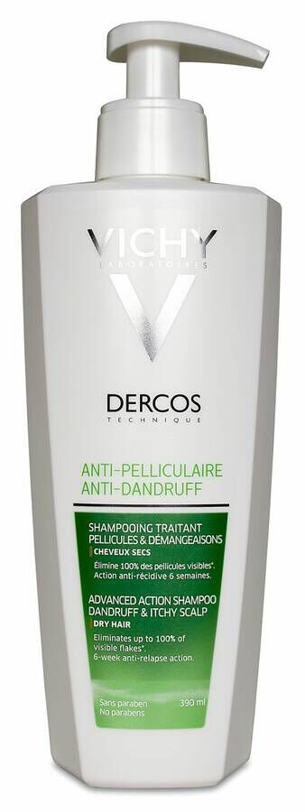 Vichy Dercos Champú Anticaspa Cabello Seco, 400 ml