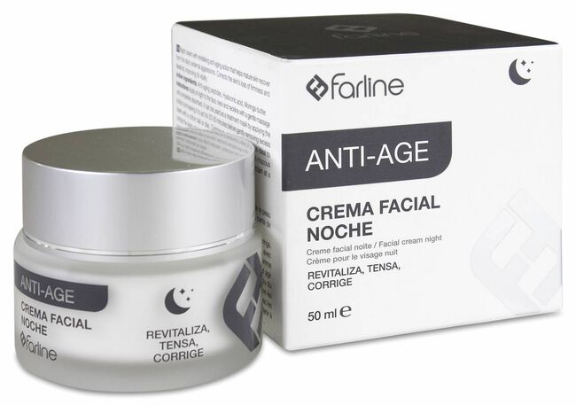 Farline Crema Facial Antiedad de Noche, 50 ml