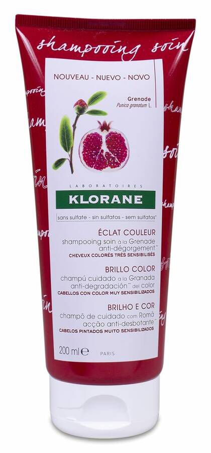 Klorane Champú Cuidado a la Granada, 200 ml