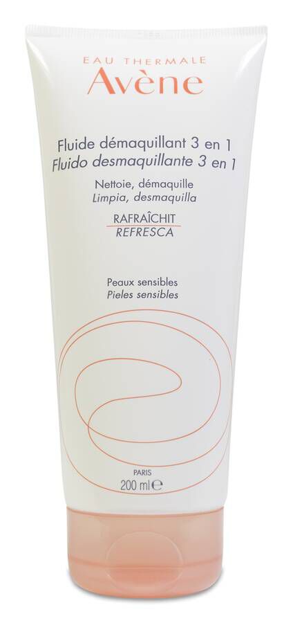 Avène Fluido Desmaquillante 3 en 1,  200 ml