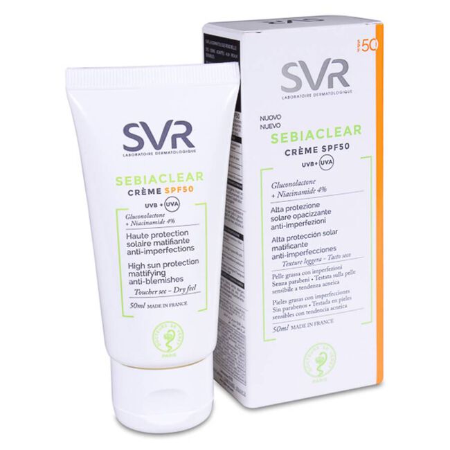 SVR Sebiaclear Crema SPF 50, 50 ml