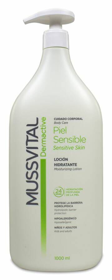 Mussvital Dermactive Loción Hidratante Piel Sensible, 1 L