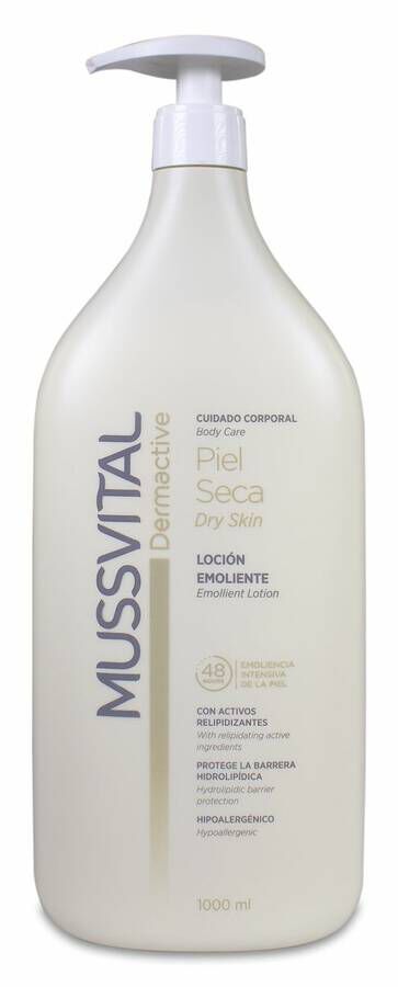 Mussvital Dermactive Loción Emoliente Piel Seca, 1 L