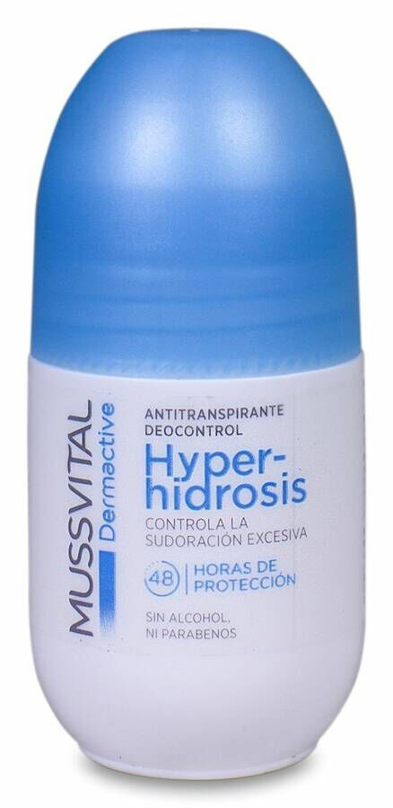 Mussvital Dermactive Deocontrol Hyperhidrosis Desodorante Roll On, 75 ml