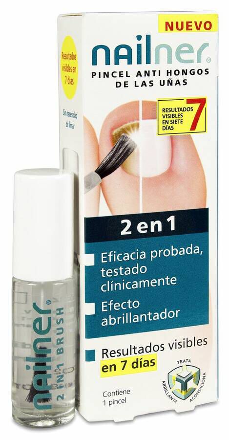 Nailner 2 En 1 Pincel, 5 ml