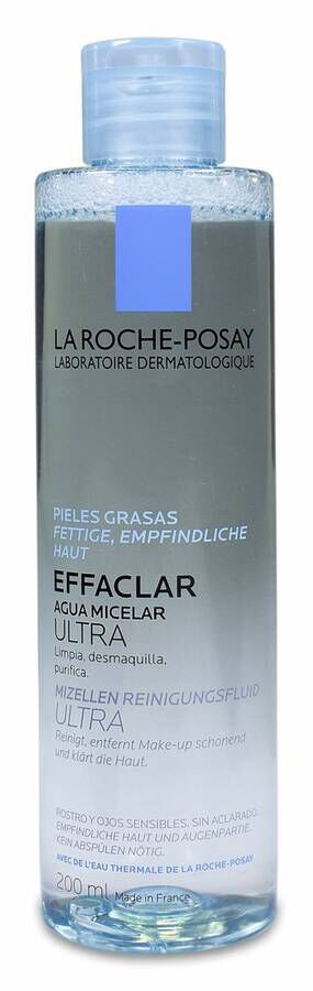 La Roche-Posay Effaclar Agua Micelar Ultra Pieles Grasas, 200 ml